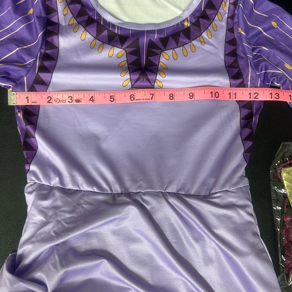 Asha Wish Purple Adventure Dress Costume New! 6 Piece Costume - Picture 4 of 7
